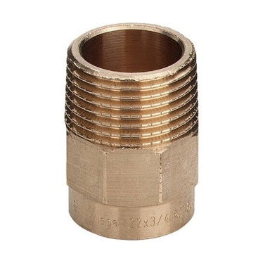 Viega Lötfitting Muffe Ø 16 x 3/4", mit Außengewinde, aus Rotguss 467760