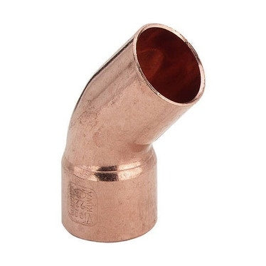 Viega Lötfitting 45° Bogen Ø 54, mit Außengewinde, aus blankem Kupfer 114916