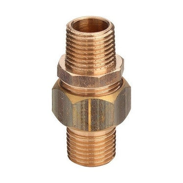 Viega Gewindefitting aus Messing, Anschlussstück Ø 1", aus glänzendem Siliziummessing 446901