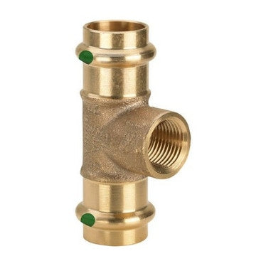 Viega T-Stück Ø 15 x 1/2" Siliziumbronze mit SC-Contur (Wasser) SANPRESS 115630