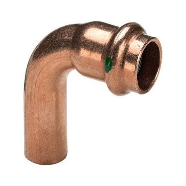 Viega 90° Bogen Ø 28 glänzendes Kupfer mit SC-Contur (Wasser) PROFIPRESS 291686