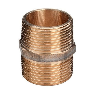 Viega Gewindefitting aus Messing doppelte Schraube Ø 1/8", aus glänzendem Silizium-Messing 441401
