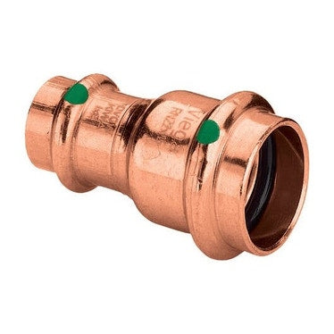 Viega Reduziermuffe Ø 22 x 15 glänzendes Kupfer mit SC-Contur (Wasser) PROFIPRESS 325794