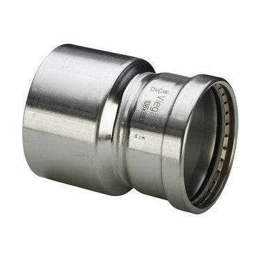 Viega Reduzierstück Ø 76 x 64, aus Edelstahl mit SC-Contur (Wasser) SANPRESS INOX XL 578114