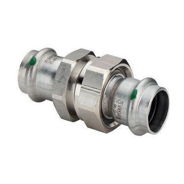 Viega Flanschstück Ø 35, aus glänzendem Edelstahl mit SC-Contur (Wasser) SANPRESS INOX 437428