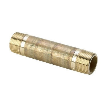 Viega Gewindefitting aus Messing langer Nippel Ø 1", L. 6 cm, aus glänzendem Siliziummessing 267254
