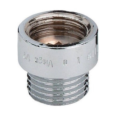 Viega Gewindefitting aus Messing Verlängerung 1/2" L. 6,5 cm, verchromtes Messing 447229