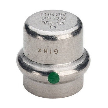 Viega Kappe Ø 22, aus Edelstahl mit SC-Contur (Wasser) SANPRESS INOX 452872