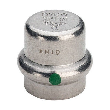 Viega Kappe Ø 28, aus Edelstahl mit SC-Contur (Wasser) SANPRESS INOX 452889