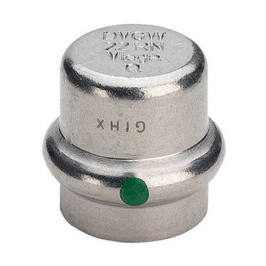 Viega Kappe Ø 42, aus Edelstahl mit SC-Contur (Wasser) SANPRESS INOX 452902