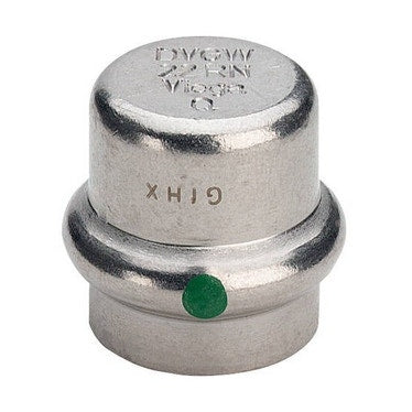 Viega Kappe Ø 18, aus Edelstahl mit SC-Contur (Wasser) SANPRESS INOX 452865