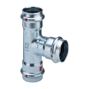 Viega T-Stück Ø 42 x 28 verzinkter Stahl mit SC-Contur PRESTABO 558796