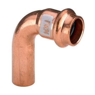 Viega 90° Bogen Ø 22, mit Außengewinde, aus blankem Kupfer mit SC-Contur (Hochtemperatur) PROFIPRESS S 628253
