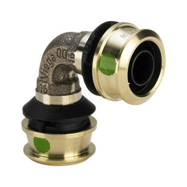 Viega Bogen 90° Ø 50 glänzendes Siliziumbronze mit SC-Contur RAXOFIX 647056