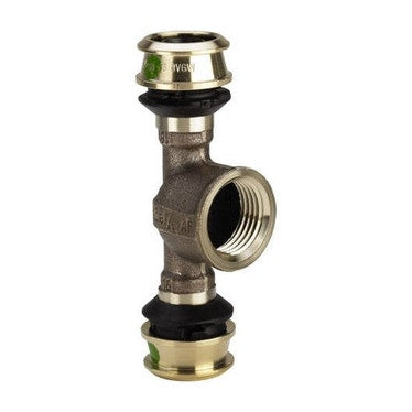Viega T-Stück Ø 25 x 1/2" Siliziumbronze mit SC-Contur RAXOFIX 647148