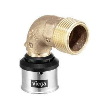 Viega Bogen 90° Ø 20 x 3/4" Rotguss mit SC-Contur SMARTPRESS 729721