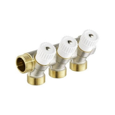Viega Verteiler Ø 3/4" x 16-3 glänzendes Messingverteiler SMARTPRESS 747411