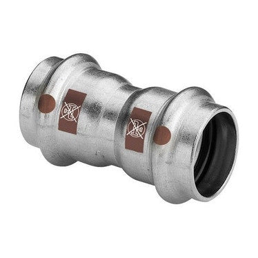 Viega Muffe mit Anschlag Ø 35 Edelstahl glänzend mit SC-Contur (Heizung und Kühlung) TEMPONOX 809010
