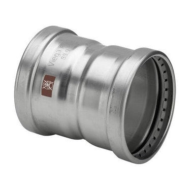 Viega Muffe mit Anschlag Ø 108 Edelstahl poliert mit SC-Contur (Heizen und Kühlen) TEMPONOX XL 809171