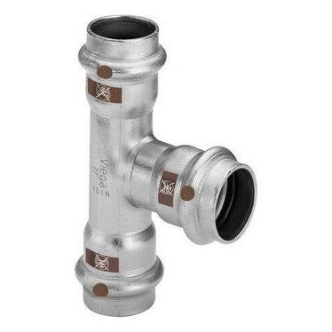 Viega T-Stück Ø 54 x 35 Edelstahl poliert rostfrei (Heizung und Kühlung) TEMPONOX 810559
