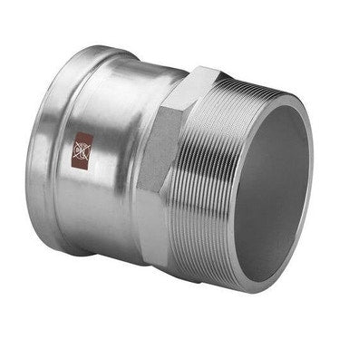 Viega Muffe Ø 89 x 3" Edelstahl poliert mit SC-Contur (Heizung und Kühlung) TEMPONOX XL 811693