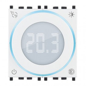 Vimar 02970.B Drehthermostat mit Bildschirm Weiß