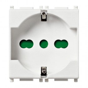Vimar 14210 Universalsteckdose 2P+E 16 A 2M P40 Weiß