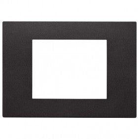 Vimar Linea Platte Total Look 3 Module Tecnopolymer Schwarz 30653.02 Abdeckrahmen
