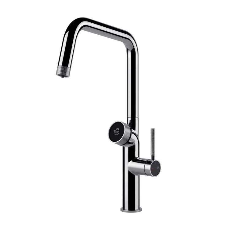 Gessi Einhebelmischer semi-professionell H. 43 cm, mit schwenkbarem Auslauf und Mehrfunktionsausgabesystem, Chromfinish VITA 60721#031