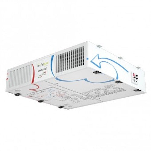 Broferpura VMCE 600 E – Lüftungsgerät mit Wärmerückgewinnung, 600 m³/h, 350 W