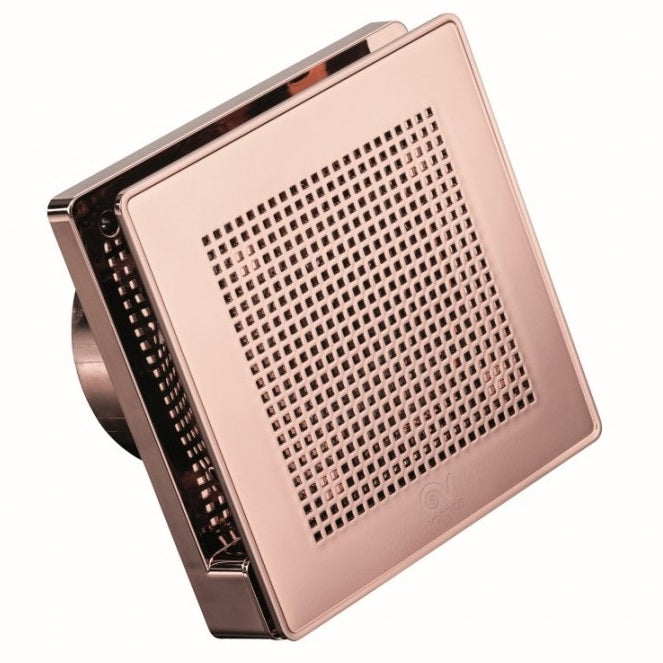 Vortice Punto Evo PINK GOLD ME 100/4" LL T – Axialventilator, Ø 100 mm, 95 m³/h, 9 W
