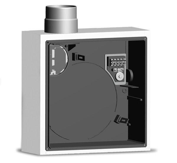 Vortice QE-B I K 90 S – Einbaubox, mit Brandschutzklappe K90