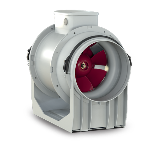 Vortice LINEO 200 Q T – Diagonal-Rohrventilator, Rohr 200 mm, 950 m³/h, 75 W