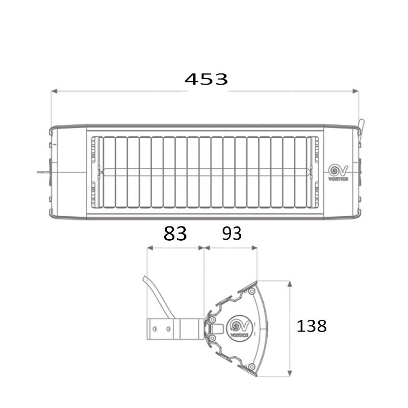 Vortice Thermologika Soleil Infrarot-Heizstrahler 1500 W