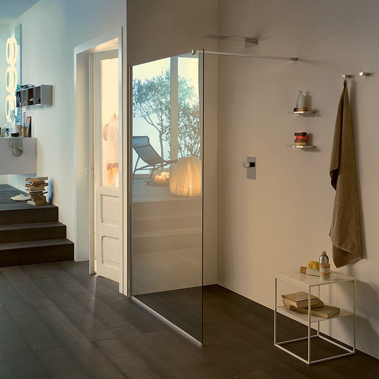 Inda Walk-In Duschwand aus 6 mm gehärtetem Glas, Kalkschutzbeschichtung B2568AAN011A