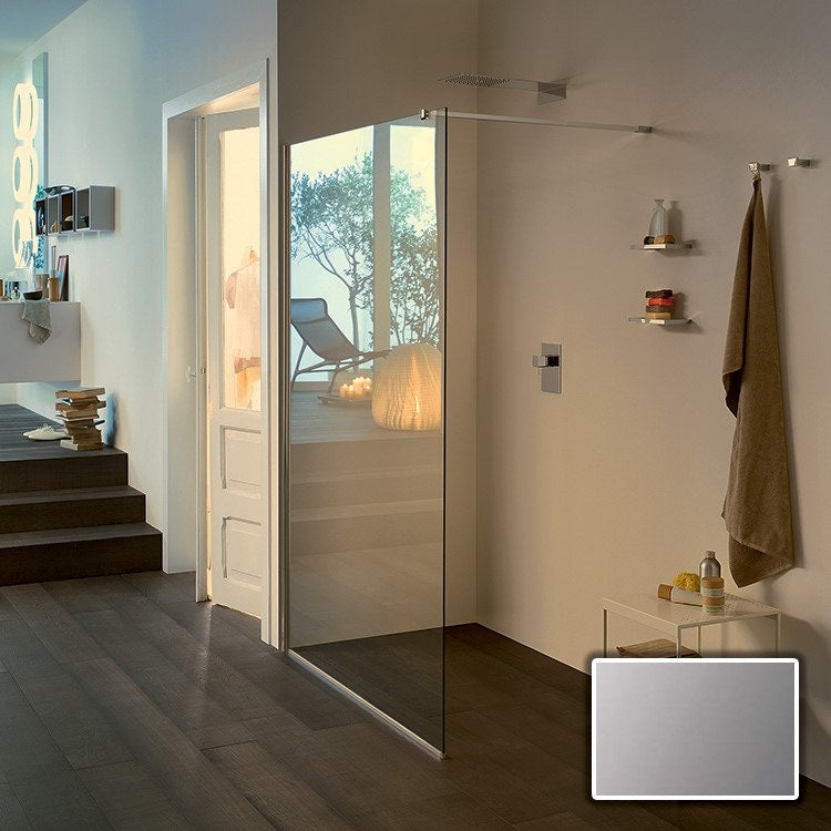 Inda Walk In Duschwand aus 6mm gehärtetem Glas, graues Glas, Kalkschutzbeschichtung B2566AAN141A