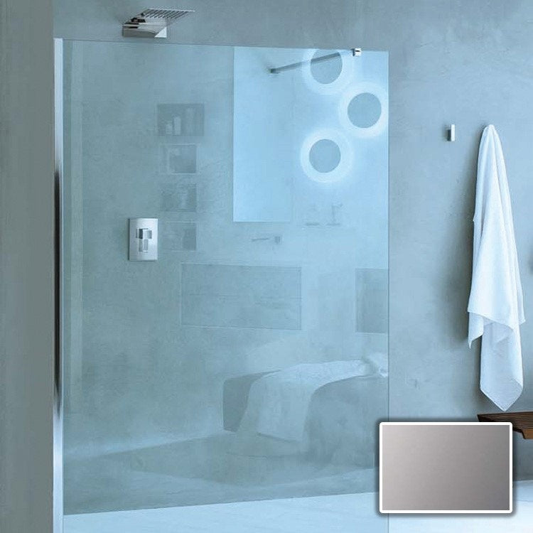 Inda Walk-In Duschwand aus 8 mm gehärtetem Glas, graues Glas, Kalkschutzbeschichtung B25860AN141A