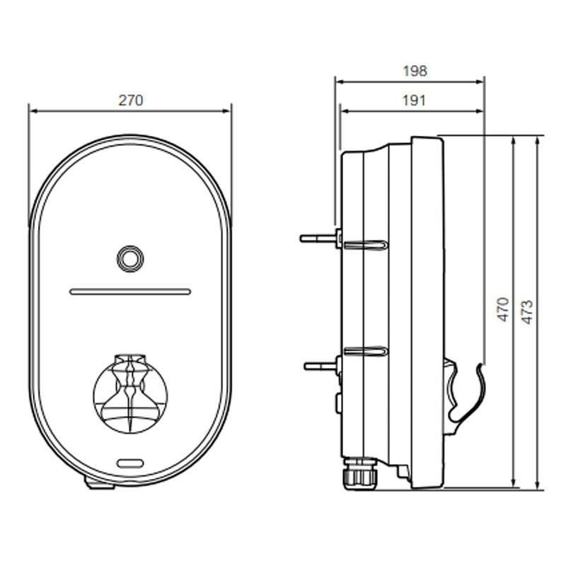 Bticino Green Up Home Wallbox Zubehör 22 kW