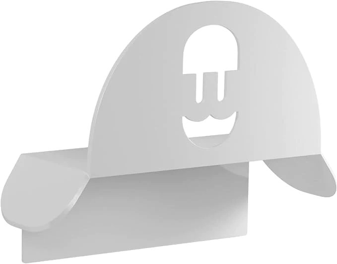 Wallbox - Kabelhalter Metallic Weiß/Schwarz