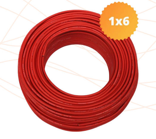 Wattkit Cable solar/PV H1Z2Z2-K Red 1x6,0 mm² 1,5 kV DC, 1 kV AC