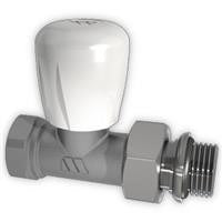 Watts Vernickeltes thermostatisches Ventil. Durchgangsform. Anschluss für Stahlrohr. DN 1/2" 379TRV 379TRV12