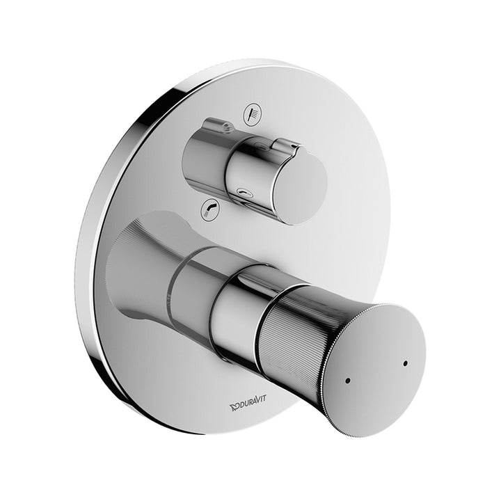 Duravit Einhebelmischer für Einbau-Badewanne, mit Umsteller, Einbaukörper separat zu bestellen, Chromoberfläche WHITE TULIP WT5210012010
