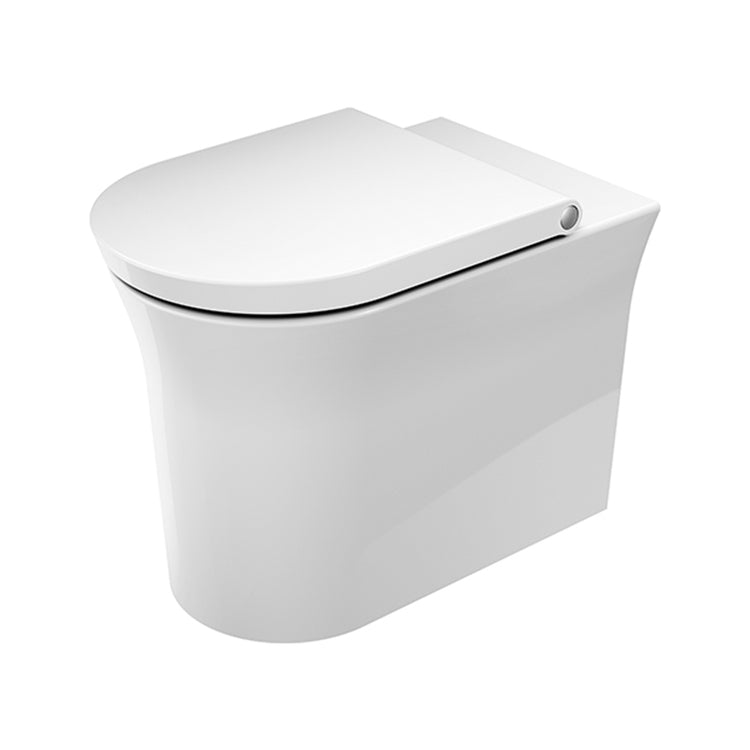 Duravit Bodenstehendes WC, wandbündig, Rimless®, mit horizontalem Ablauf, UWL Klasse 1, ohne Sitz, Weiß WHITE TULIP 2001090000