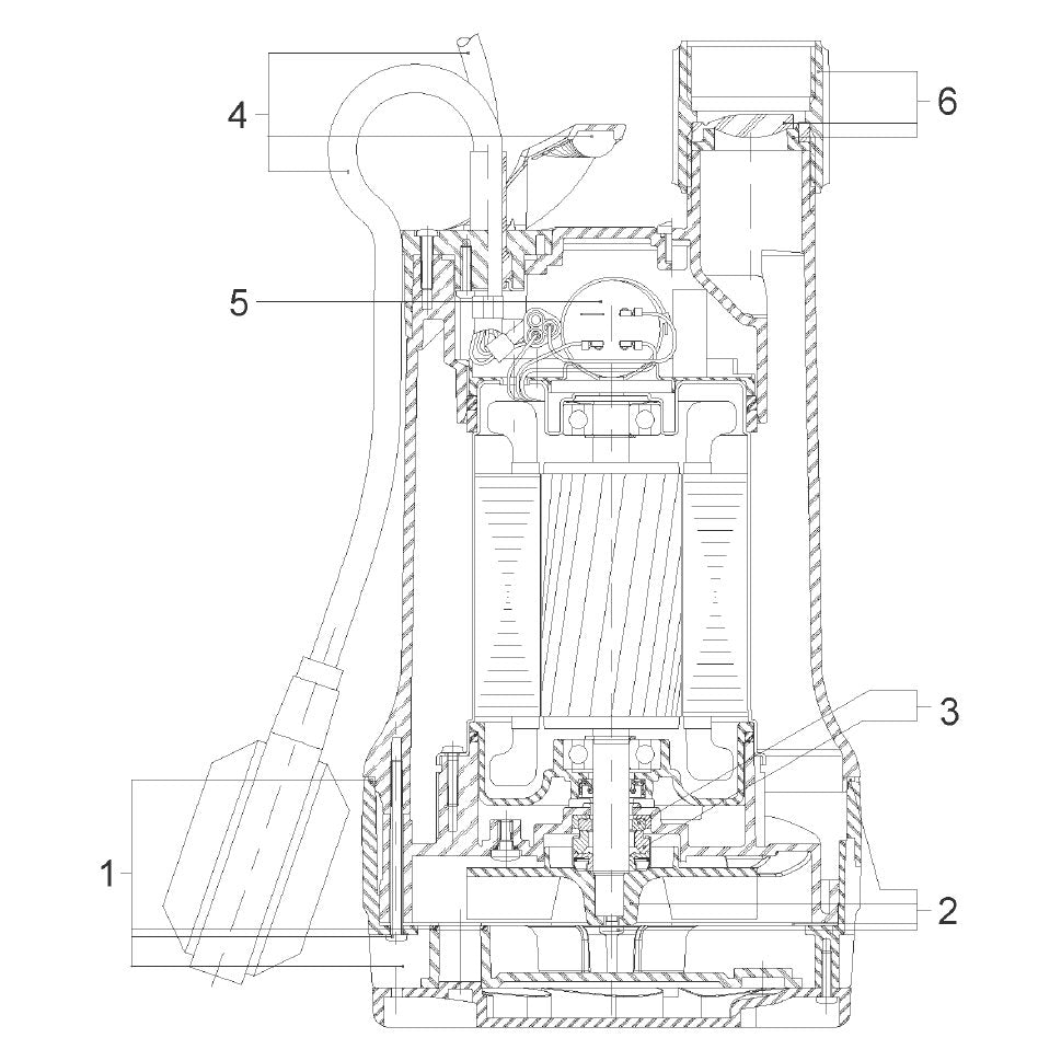 Explosionszeichnung Wilo Drain TM/TMW, DrainLift BOX – Ersatzteil Kondensator 14µF (Art. 2150924)