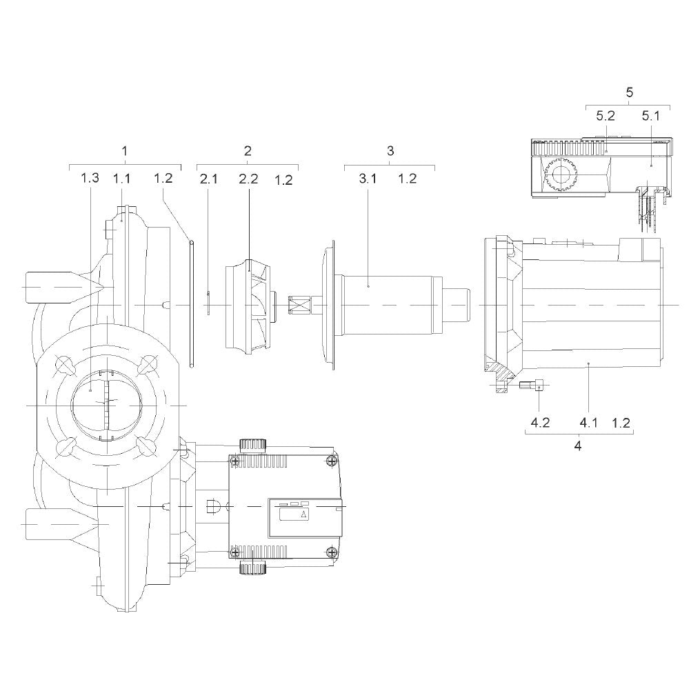 Explosionszeichnung Wilo TOP-S, TOP-SD – Ersatzteil Kondensator 25µF 400VDB (Art. 2164166)