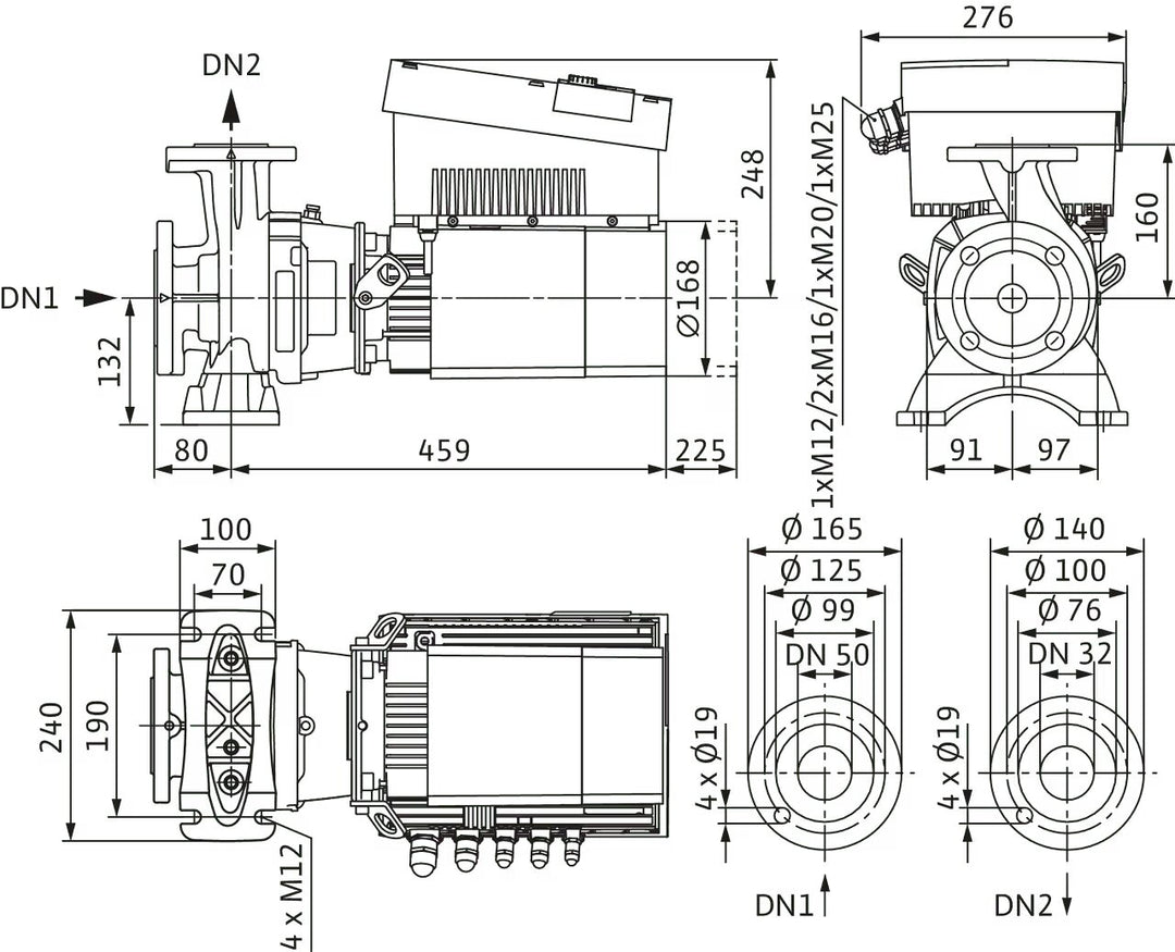 WILO Hocheffizienz-Blockpumpe Stratos GIGA B 32/1-35/3,0-R1-S1 Art.2189305