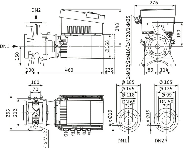 WILO Hocheffizienz-Blockpumpe Stratos GIGA B 50/1-17/1,9-R1-S1 Art. 2189306