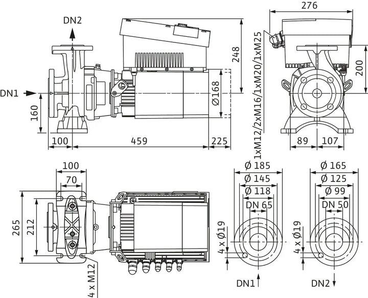 WILO Hocheffizienz-Blockpumpe Stratos GIGA B 50/1-27/3,0-R1-S1 Art.2189309