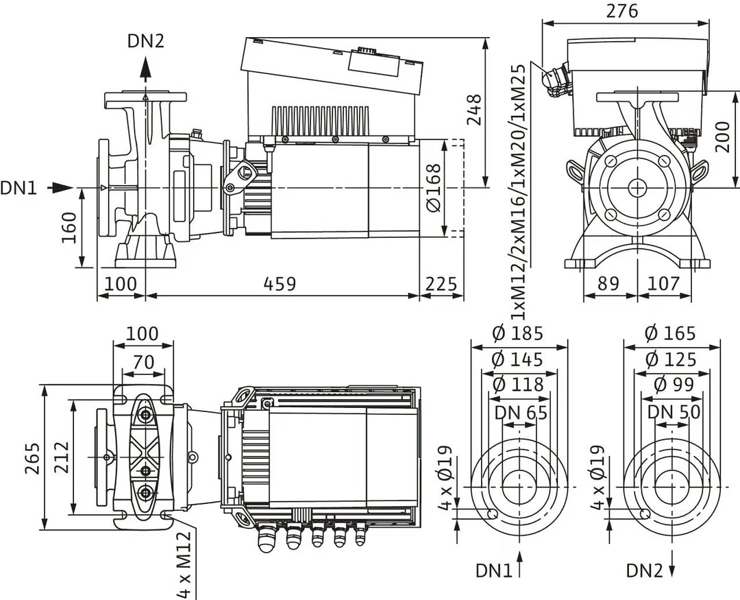 WILO Hocheffizienz-Blockpumpe Stratos GIGA B 50/1-21/2,3-R1-S1 Art.2189310
