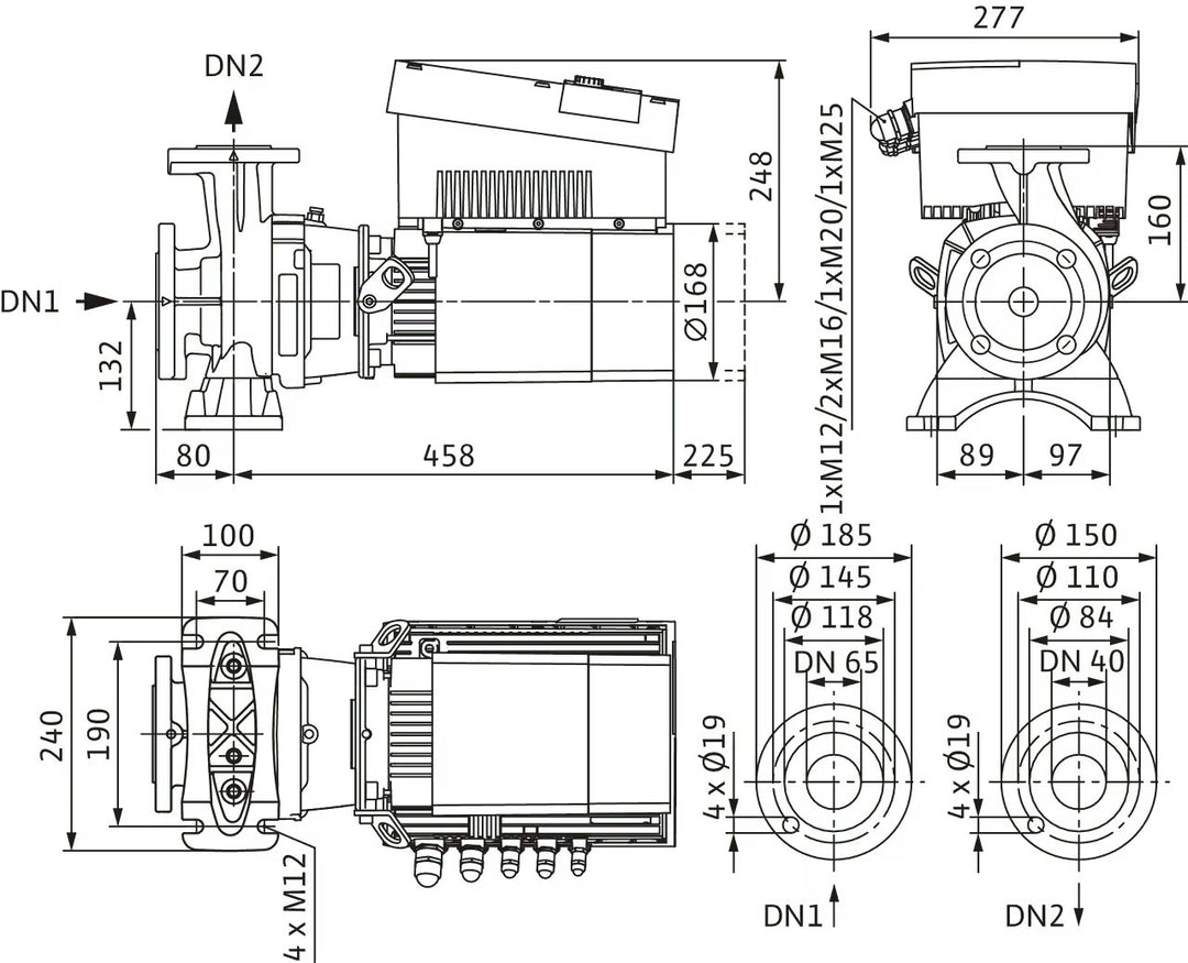 WILO Hocheffizienz-Blockpumpe Stratos GIGA B 40/1-33/3,0-R1-S1 Art.2189313